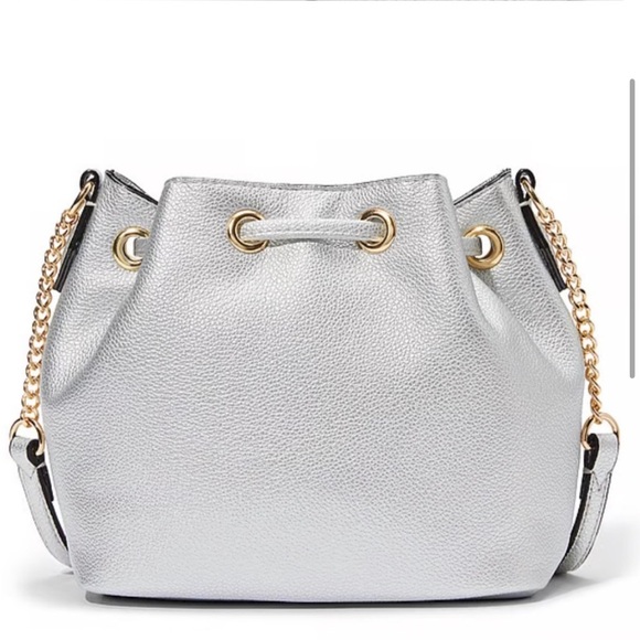 VICTORIA SECRET Mini Bucket Bag In Silver - Picture 4 of 15